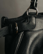 “Salvatore Ferragamo” 2000’s Gancini leather shoulder bag