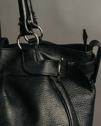 “Salvatore Ferragamo” 2000’s Gancini leather shoulder bag
