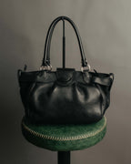 “Salvatore Ferragamo” 2000’s Gancini leather shoulder bag