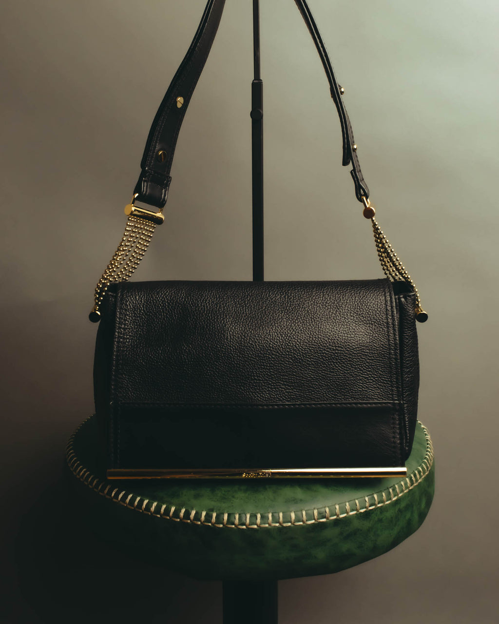 "See by Chloé" Textured leather shoulder bag
