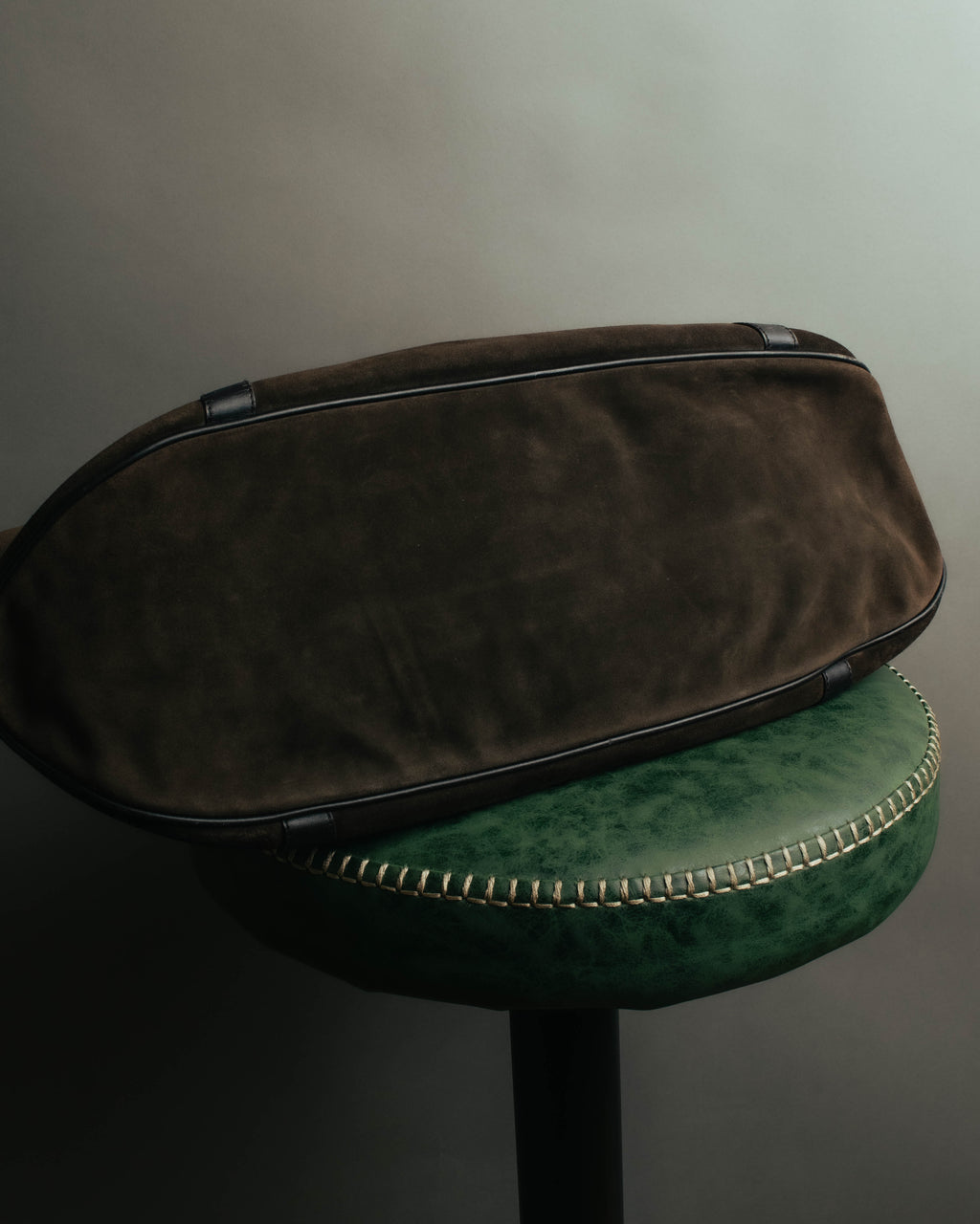 "GUCCI" 90's-00's Suede bamboo handle boston bag