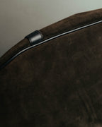 "GUCCI" 90's-00's Suede bamboo handle boston bag
