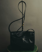 "Salvatore Ferragamo" 90's-00's Classic gancini leather shoulder bag