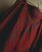 "Aquascutum" 10's Burgundy wool silk plaid skirt