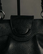 “Salvatore Ferragamo” 2000’s Gancini leather shoulder bag