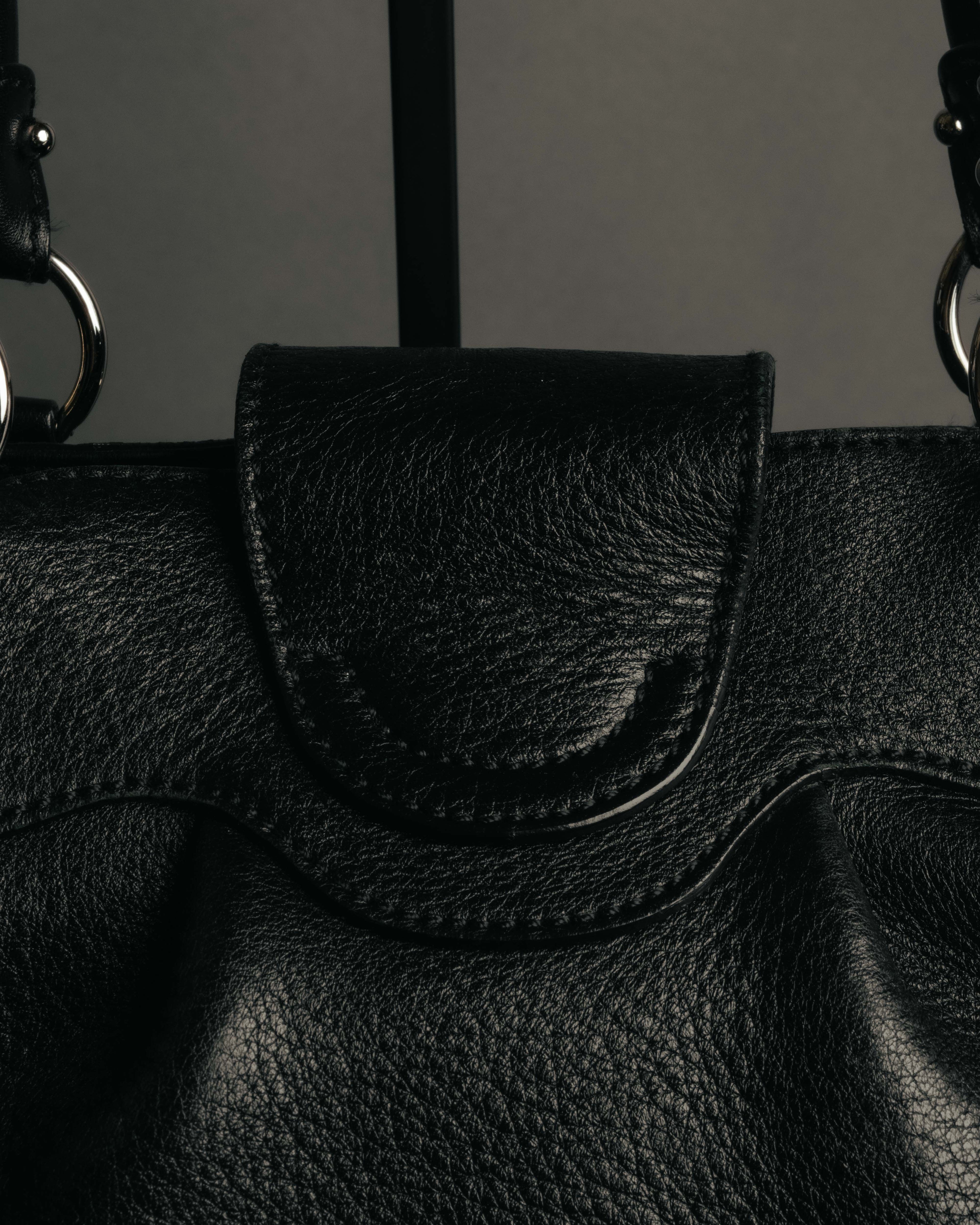 “Salvatore Ferragamo” 2000’s Gancini leather shoulder bag