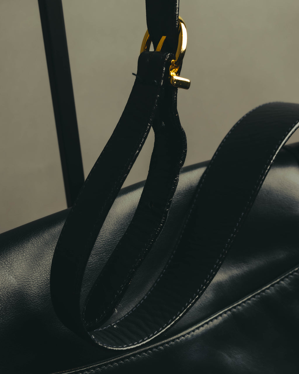 "Salvatore Ferragamo" 90's-00's Classic gancini leather shoulder bag