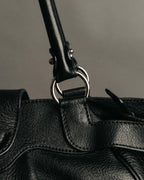 “Salvatore Ferragamo” 2000’s Gancini leather shoulder bag
