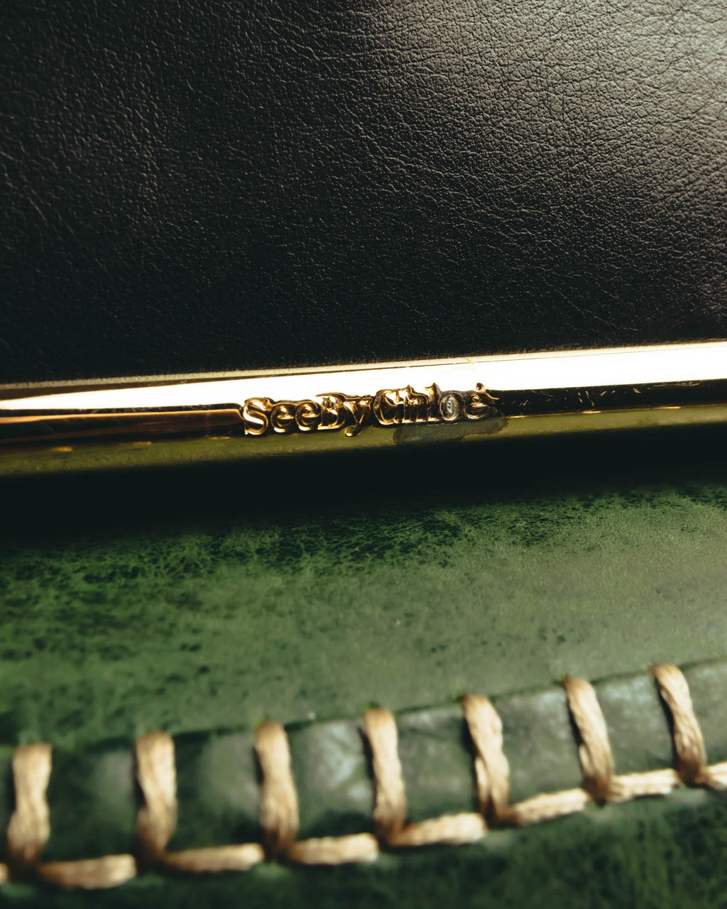 "See by Chloé" Textured leather shoulder bag