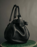 “Salvatore Ferragamo” 2000’s Gancini leather shoulder bag