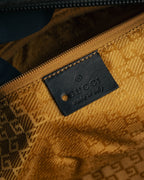 "GUCCI" 90's-00's Suede bamboo handle boston bag