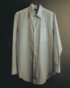 "Yves Saint Laurent" 80's-90's Striped monogram dress shirt
