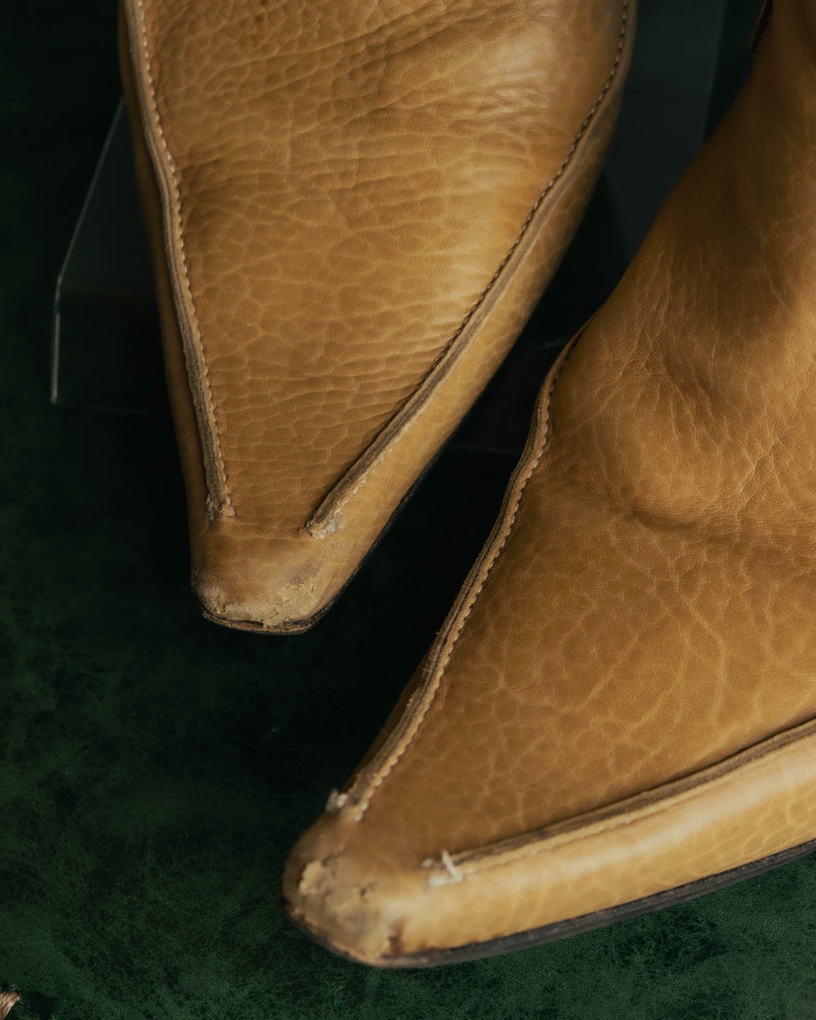 "Bottega Veneta" 00's Strappy pointed leather ankle boots
