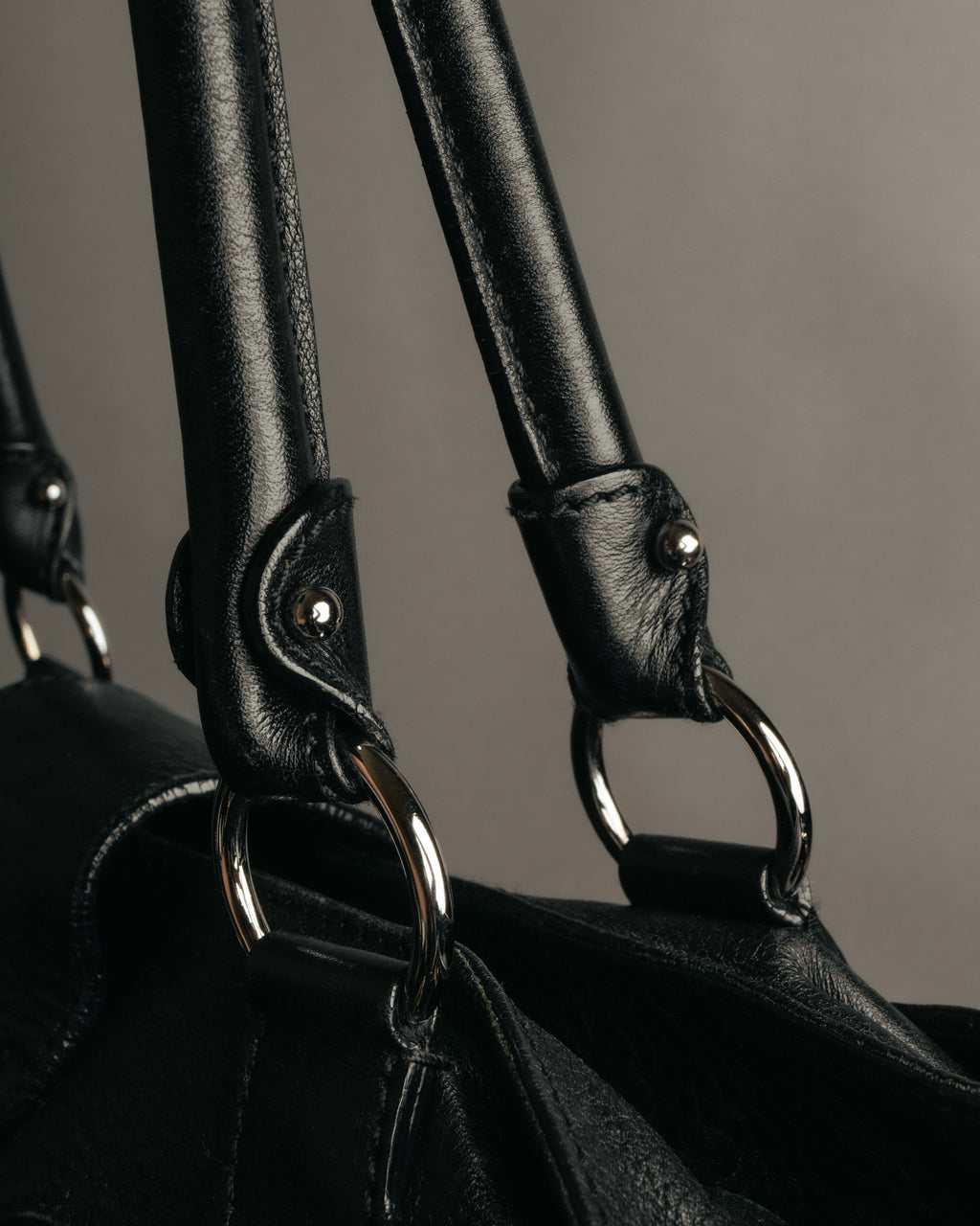 “Salvatore Ferragamo” 2000’s Gancini leather shoulder bag