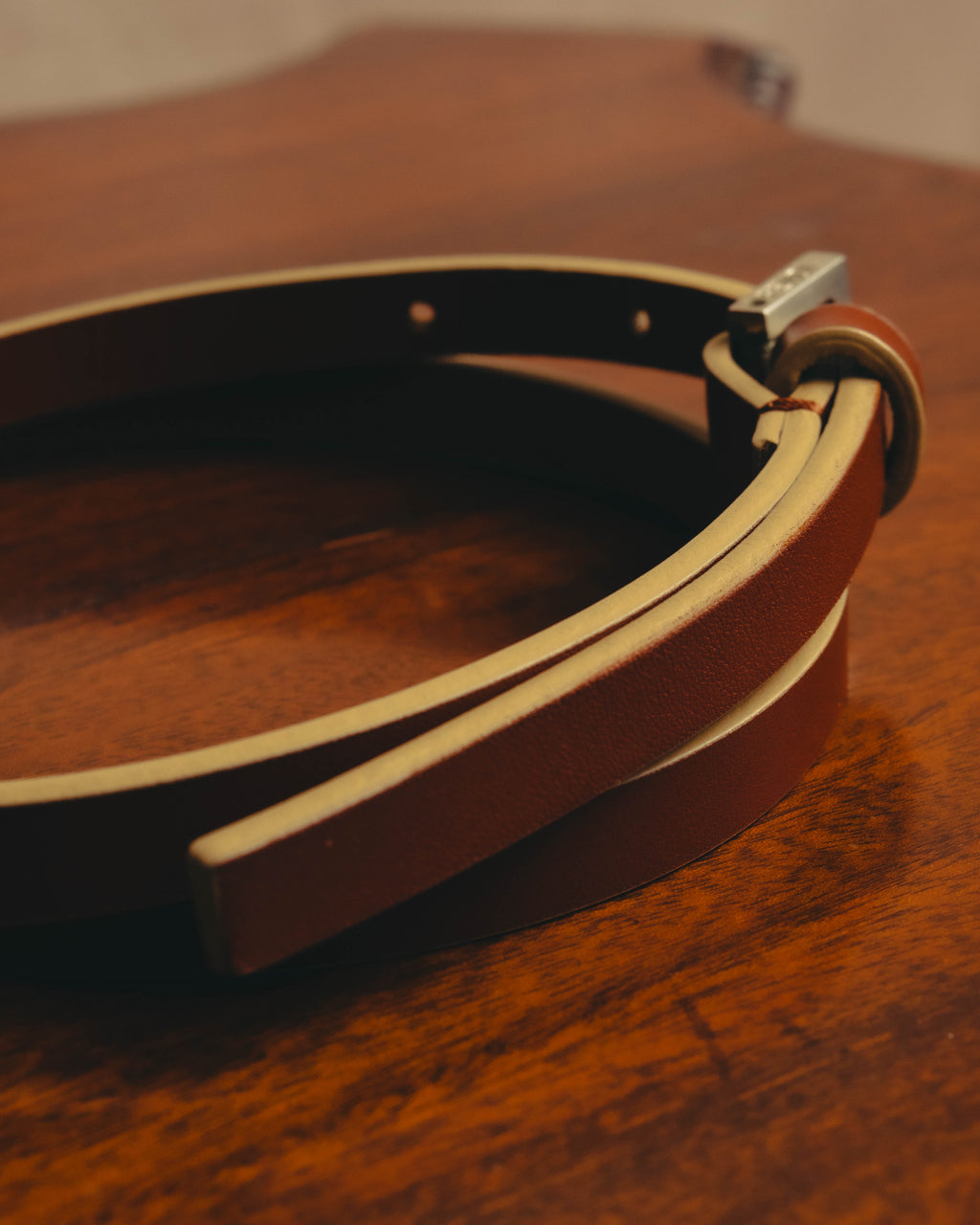 "FENDI" Classic brown leather belt