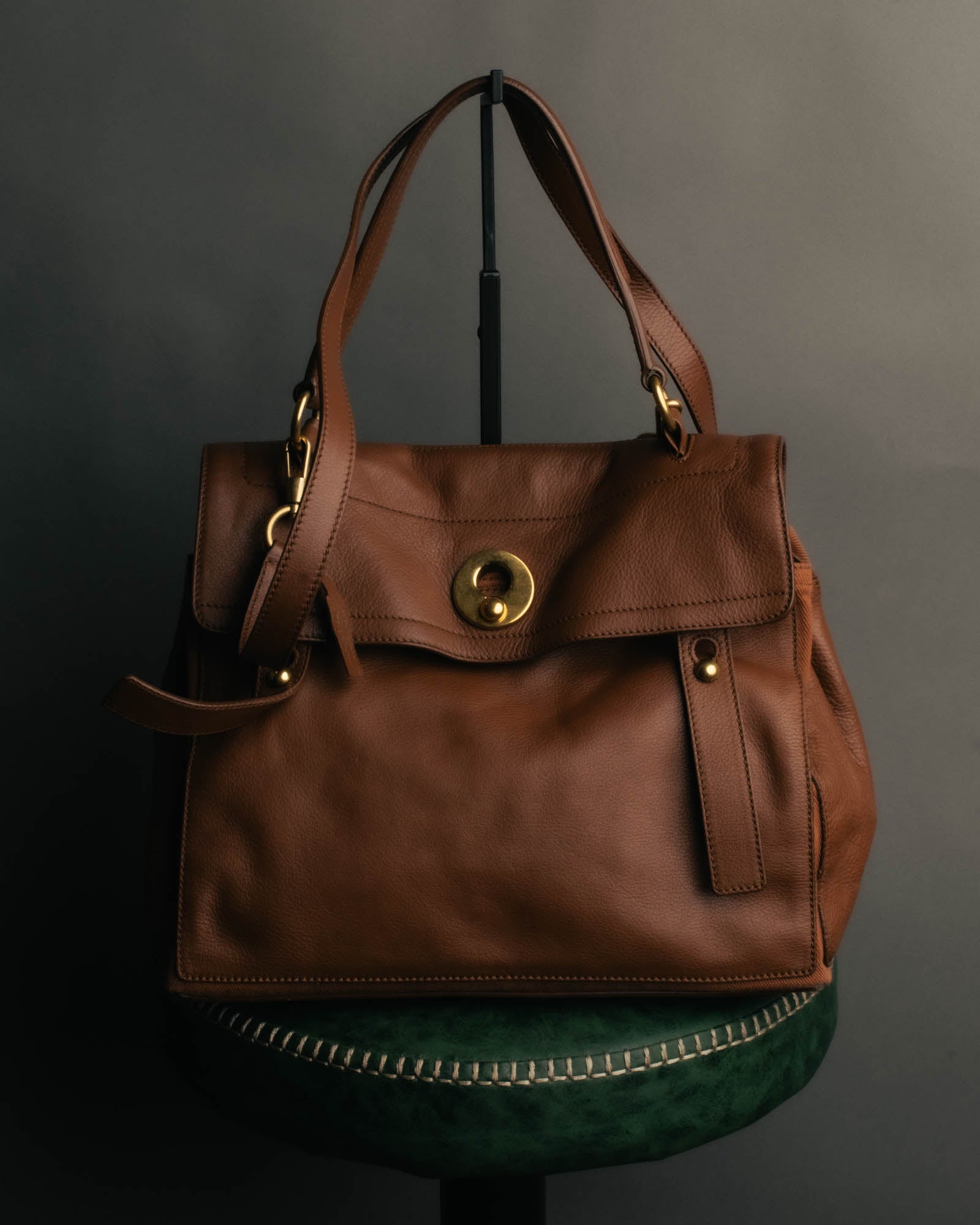 "Yves Saint Laurent" 00's-10's Structured leather shoulder bag