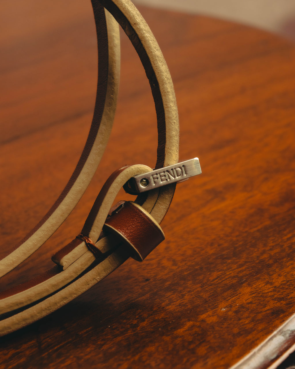 "FENDI" Classic brown leather belt