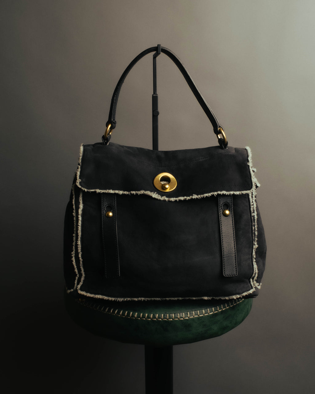 "Yves Saint Laurent" 00's-10's Shearling leather shoulder bag