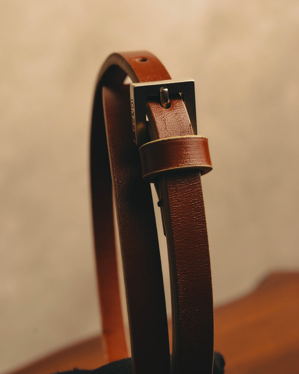 "FENDI" Classic brown leather belt