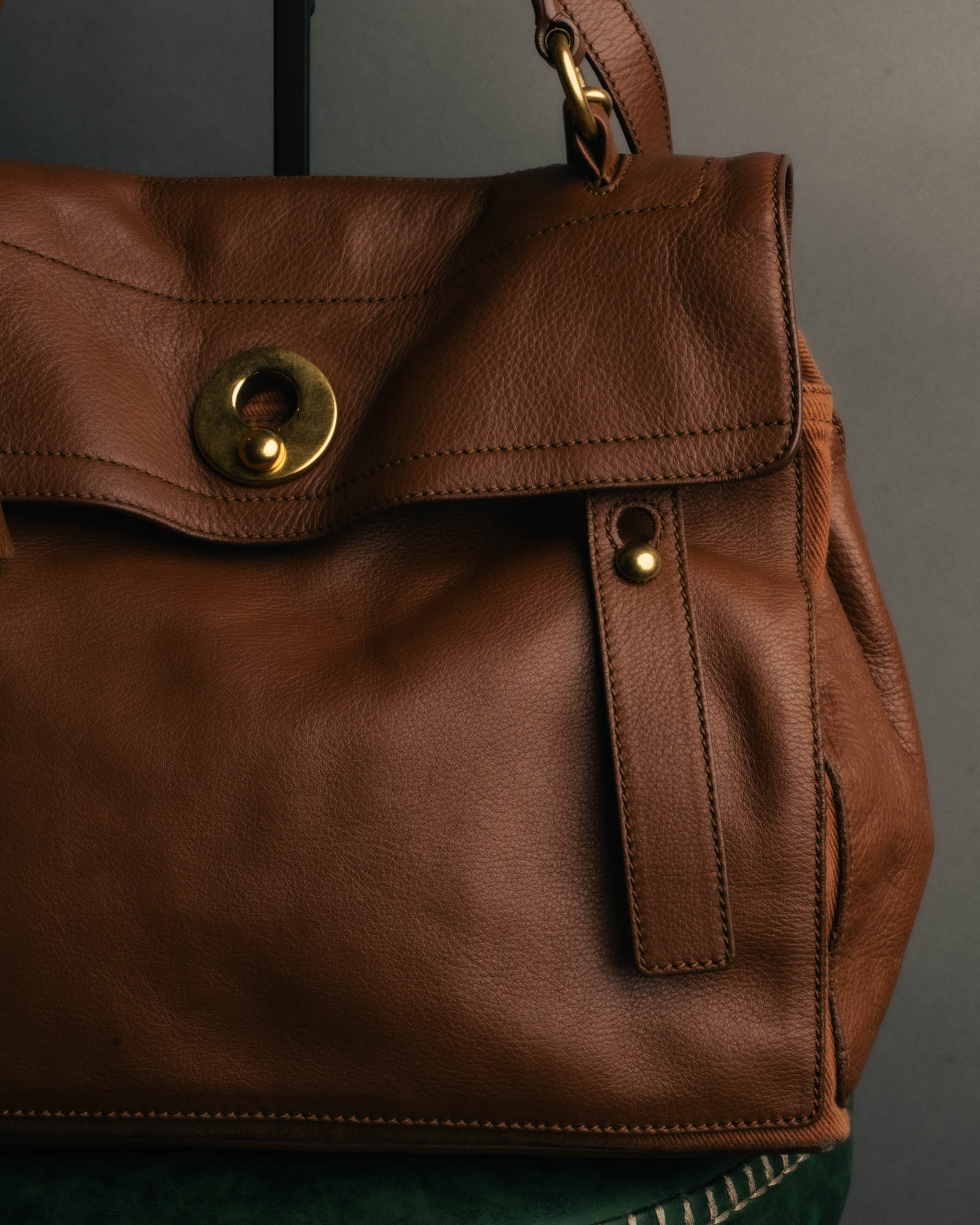 "Yves Saint Laurent" 00's-10's Structured leather shoulder bag