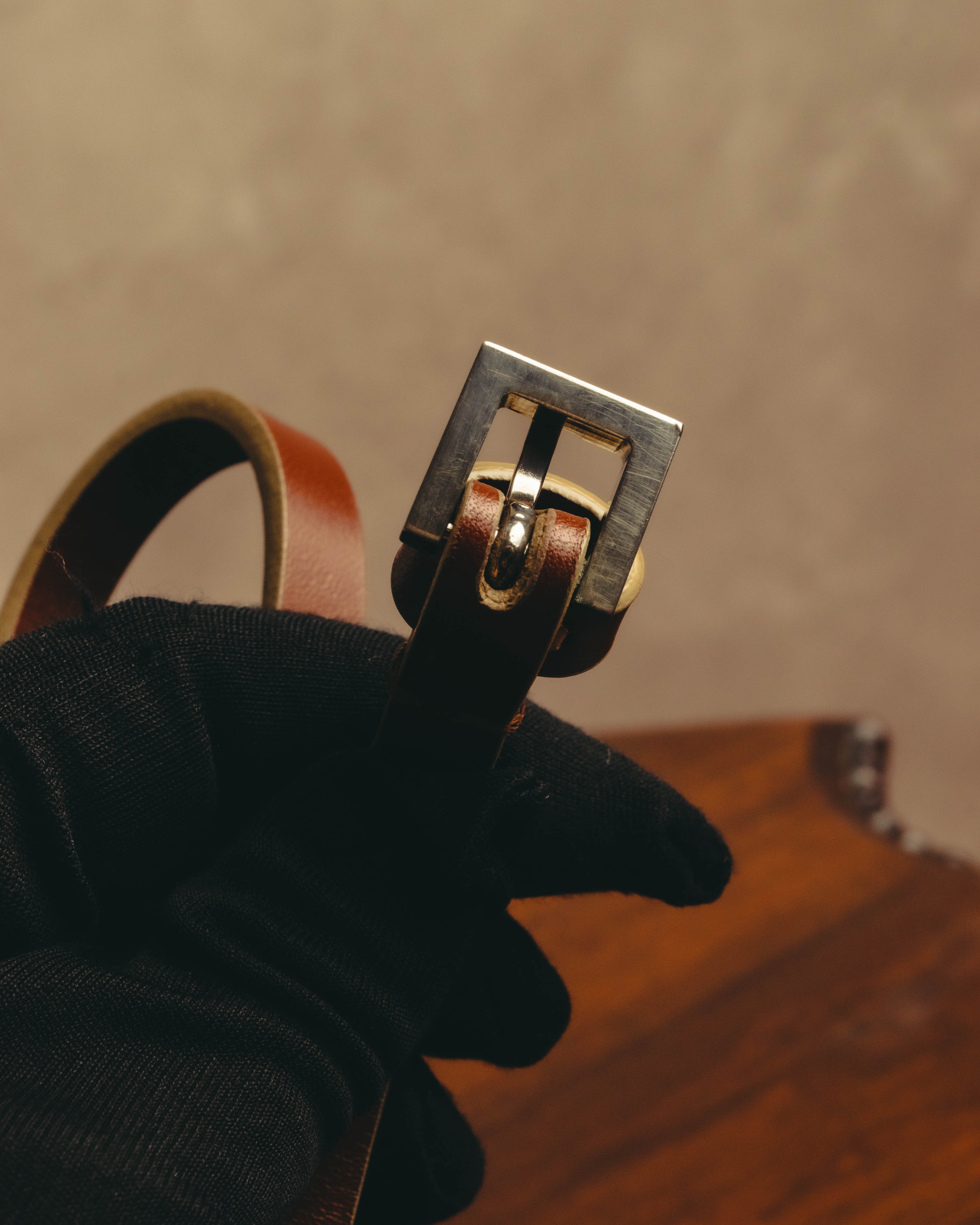 "FENDI" Classic brown leather belt