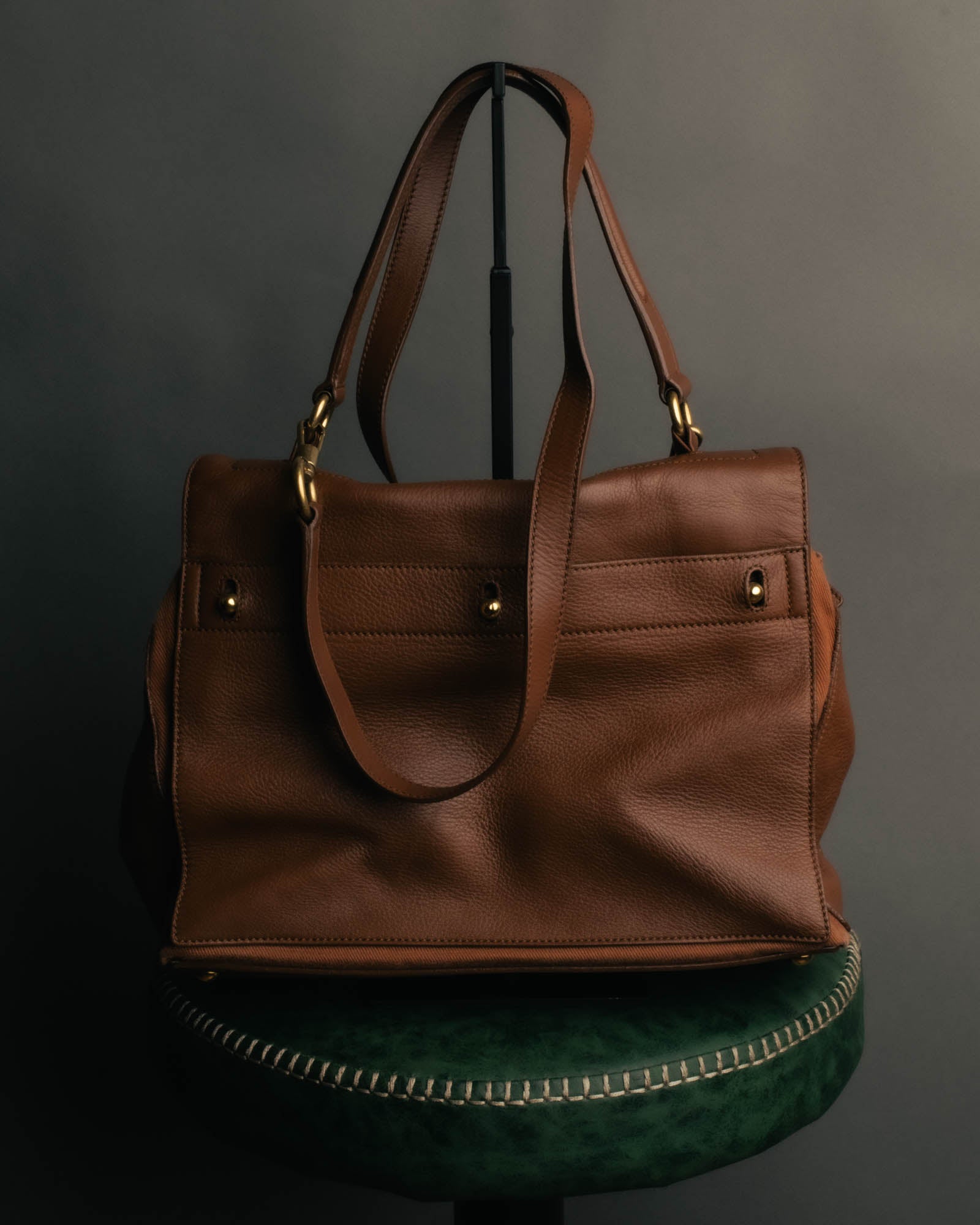 "Yves Saint Laurent" 00's-10's Structured leather shoulder bag