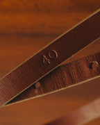 "FENDI" Classic brown leather belt