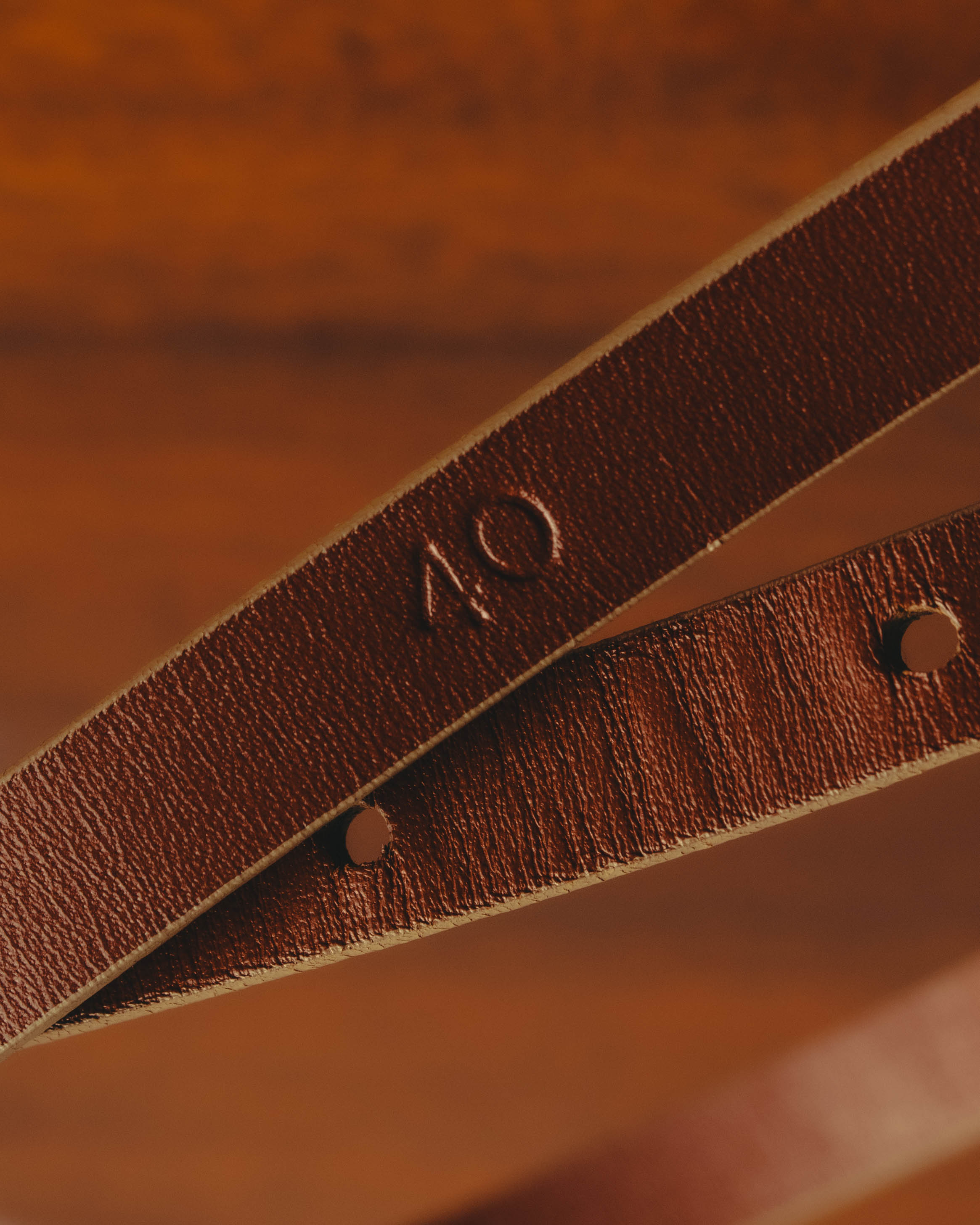 "FENDI" Classic brown leather belt