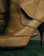 "Bottega Veneta" 00's Strappy pointed leather ankle boots