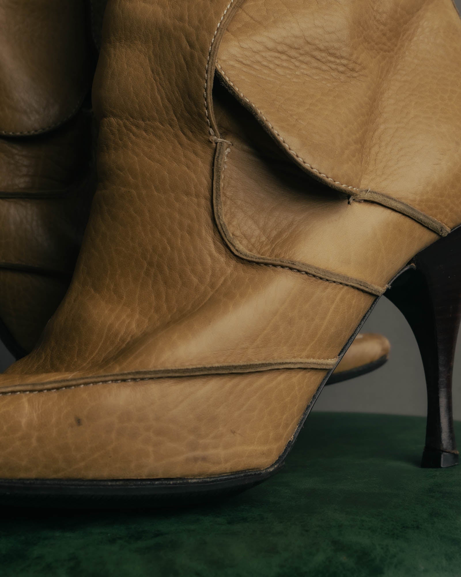 "Bottega Veneta" 00's Strappy pointed leather ankle boots