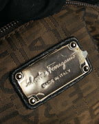 “Salvatore Ferragamo” 2000’s Gancini leather shoulder bag