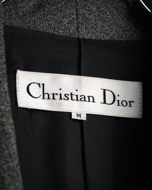 “Christian Dior” 90’s-00’s Contrast shawl collar jacket