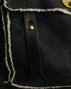 "Yves Saint Laurent" 00's-10's Shearling leather shoulder bag