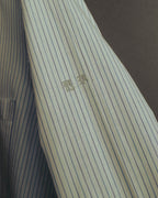 "Yves Saint Laurent" 80's-90's Striped monogram dress shirt