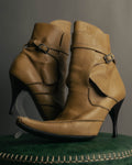 "Bottega Veneta" 00's Strappy pointed leather ankle boots