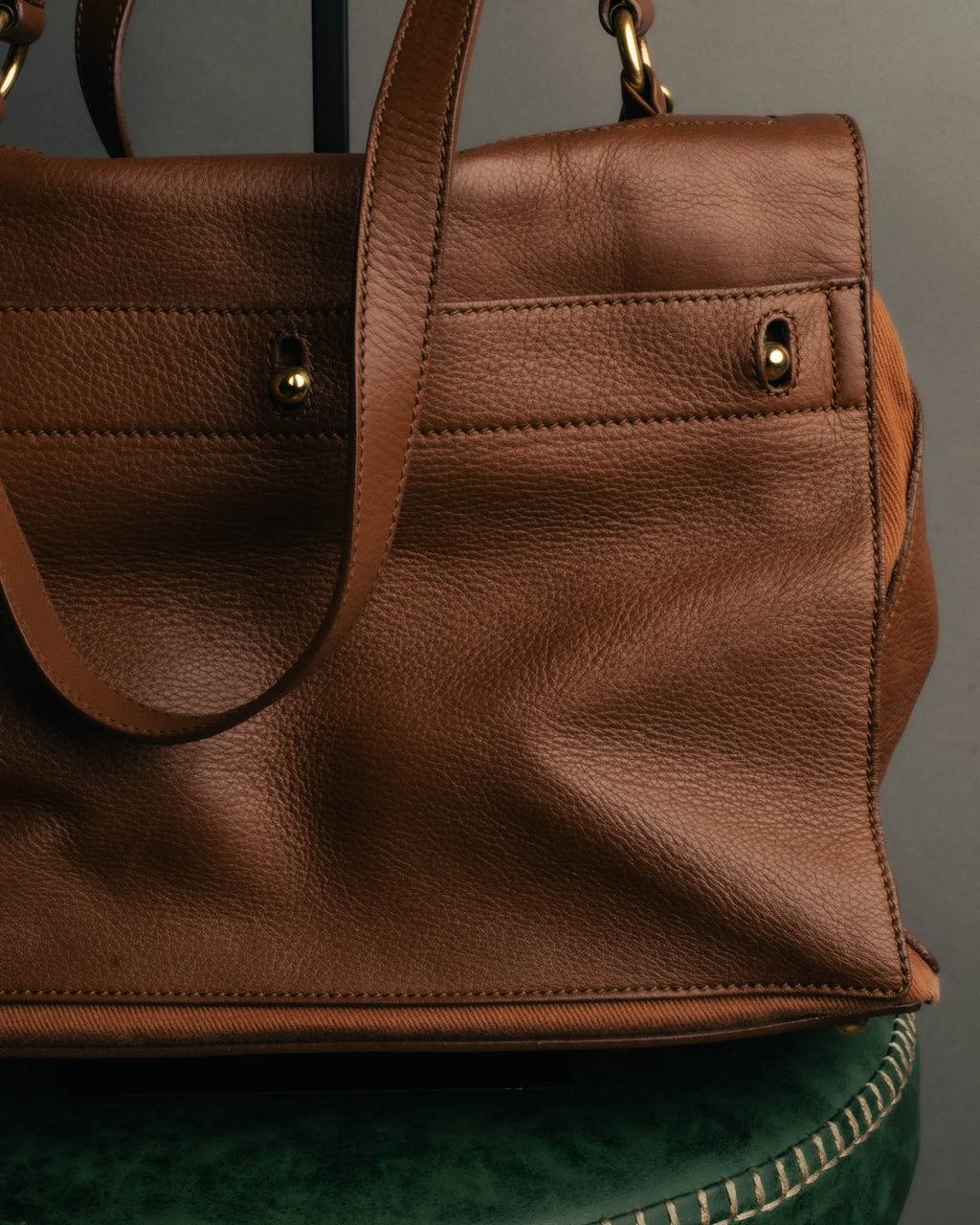 "Yves Saint Laurent" 00's-10's Structured leather shoulder bag
