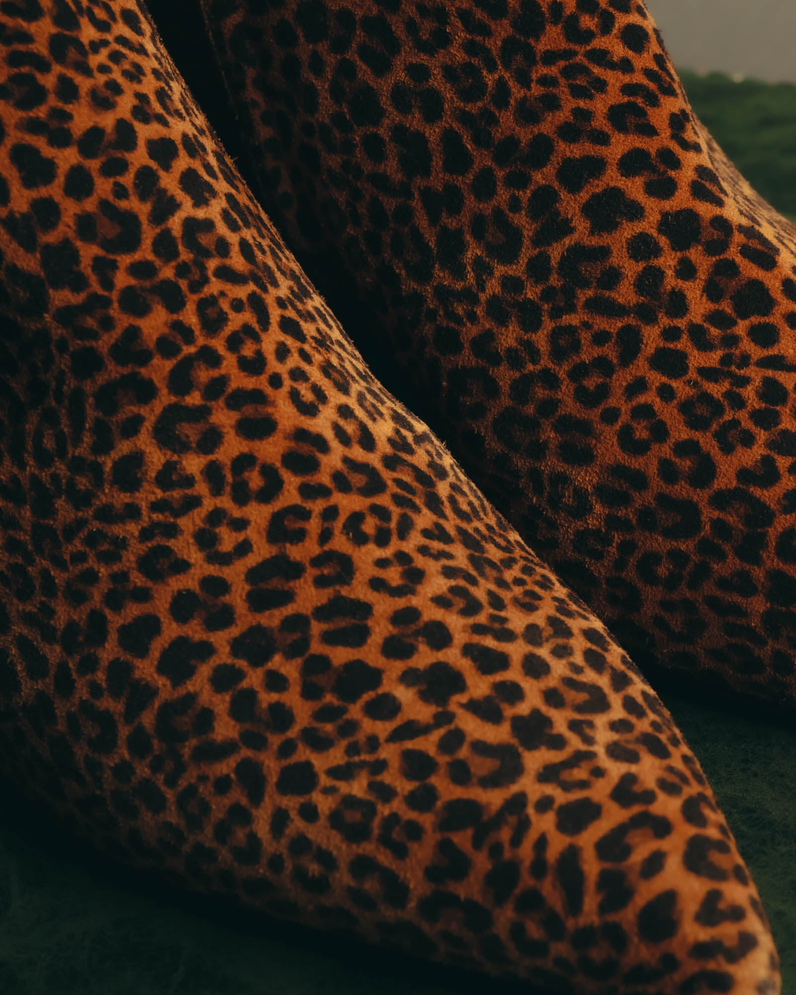 "Sergio Rossi" 2010's Leopard pattern leather ankle boots