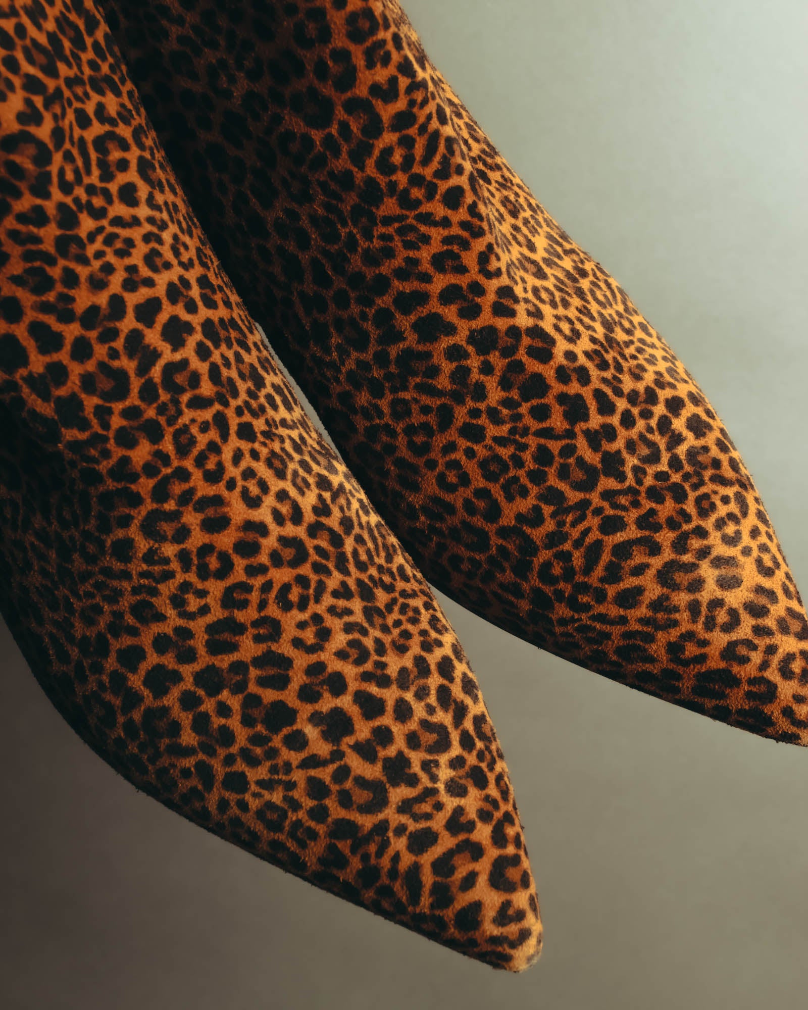 "Sergio Rossi" 2010's Leopard pattern leather ankle boots