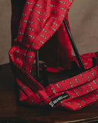 "Hermès" 80's-90's Patterned silk scarf tie