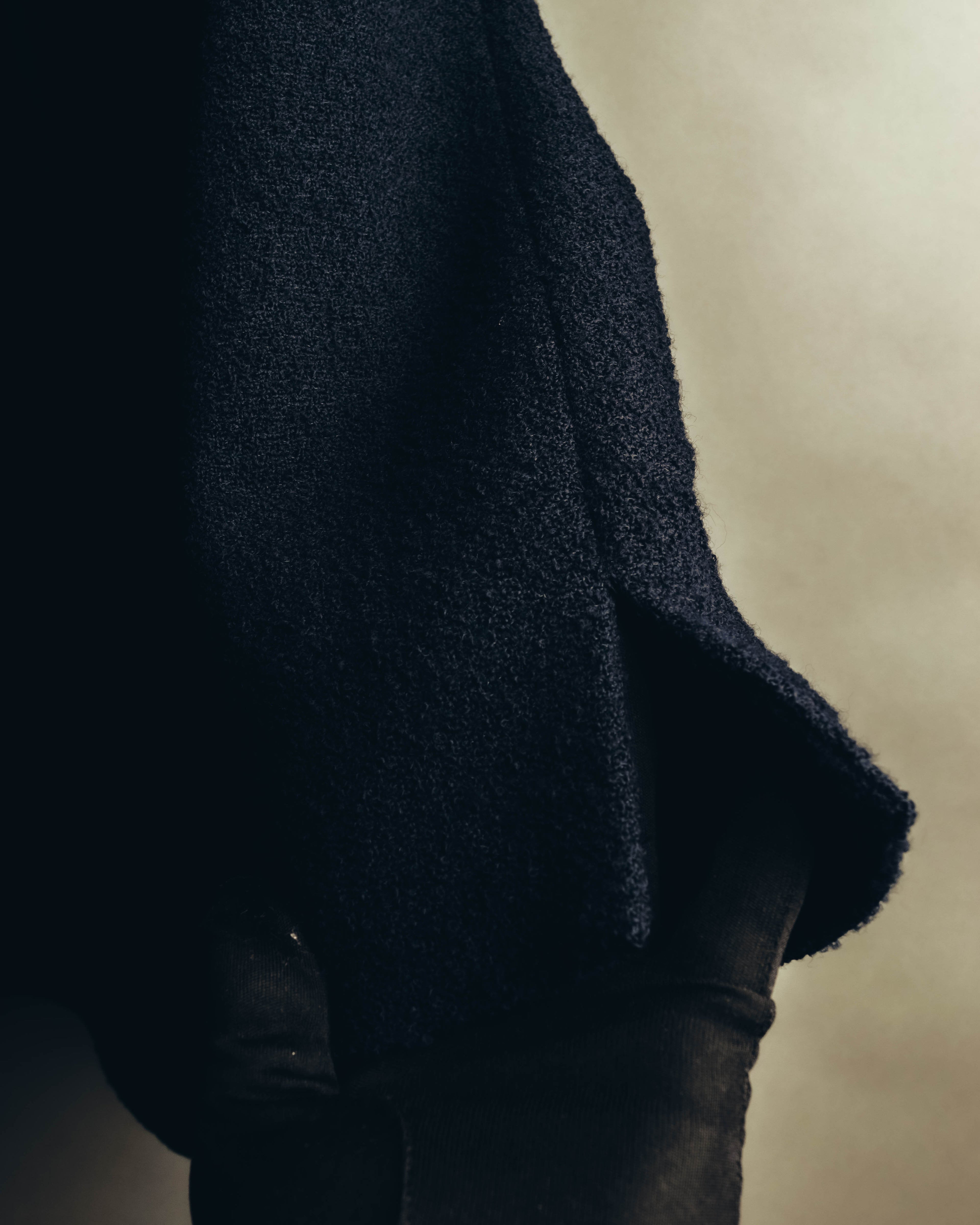 "VALENTINO BOUTIQUE" 80's-90's Textured wool blend boucle coat