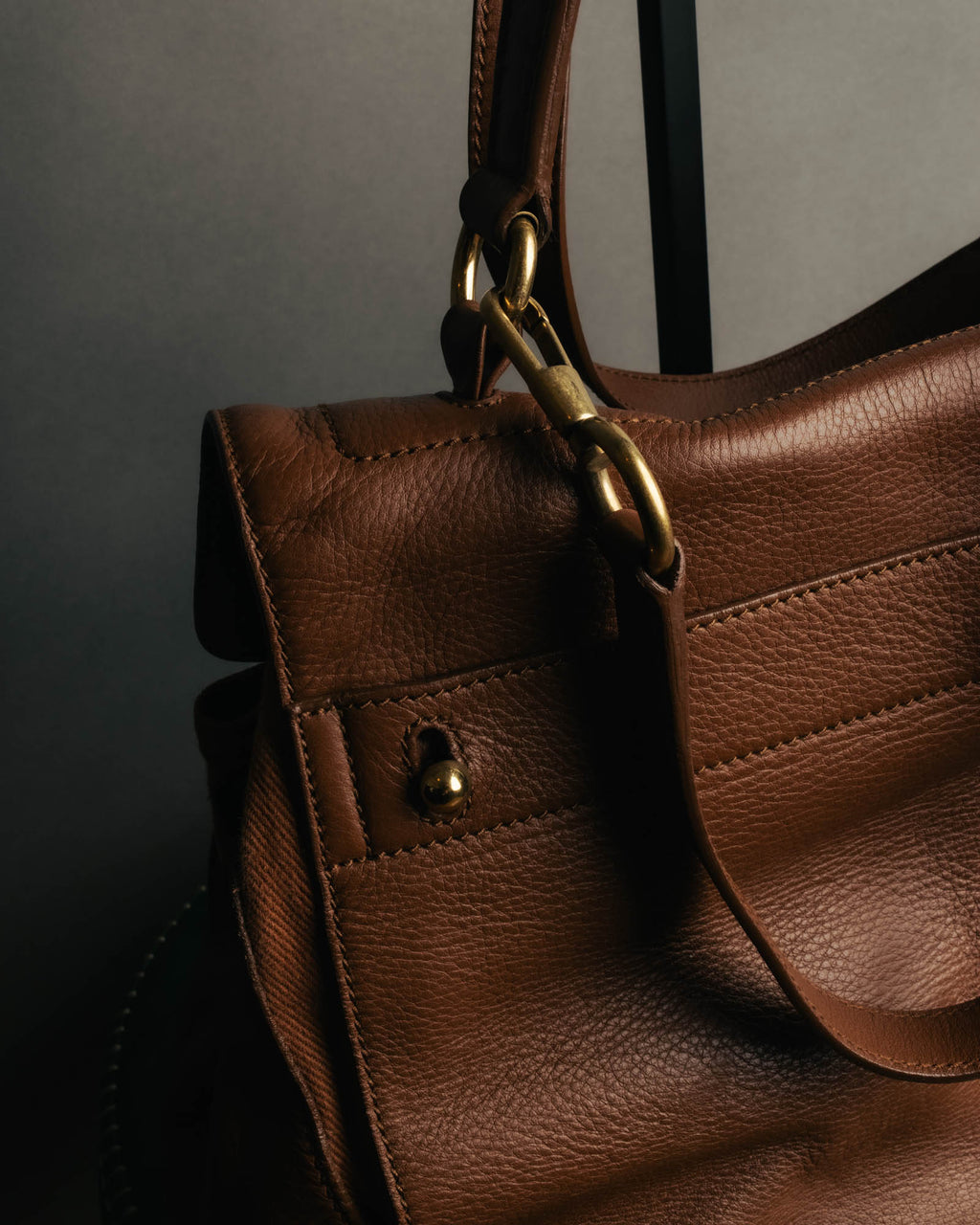 "Yves Saint Laurent" 00's-10's Structured leather shoulder bag