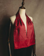 "Hermès" 80's-90's Patterned silk scarf tie