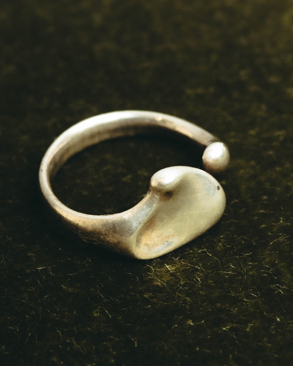 "Tiffany & Co." Organic sterling silver ring
