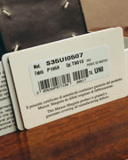 "Maison Margiela" 2020's Sleek black leather bifold wallet