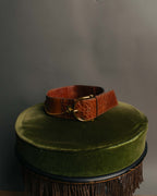 “CELINE“ 2019-22 Crocodile embossed statement belt