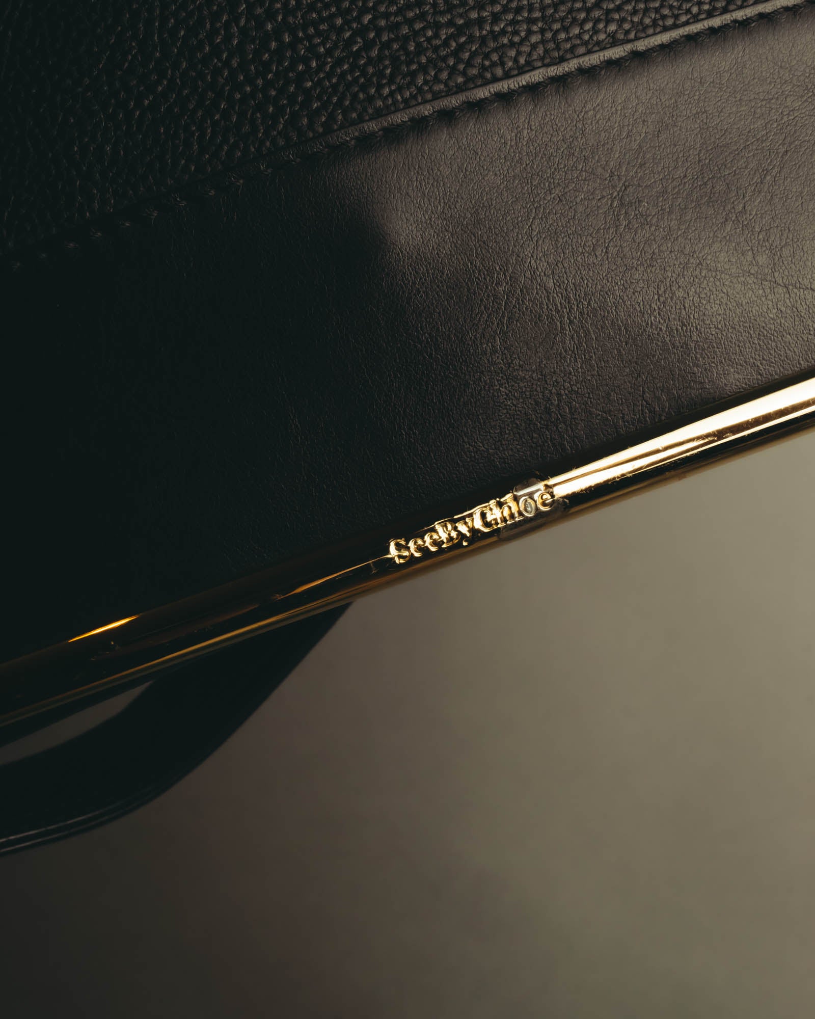 "See by Chloé" Textured leather shoulder bag
