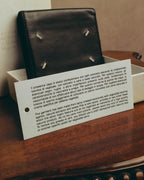 "Maison Margiela" 2020's Sleek black leather bifold wallet