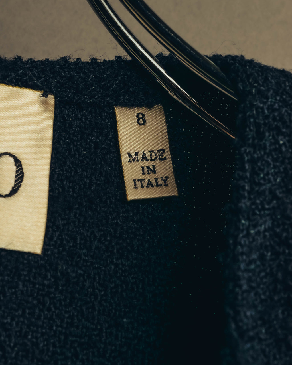 "VALENTINO BOUTIQUE" 80's-90's Textured wool blend boucle coat