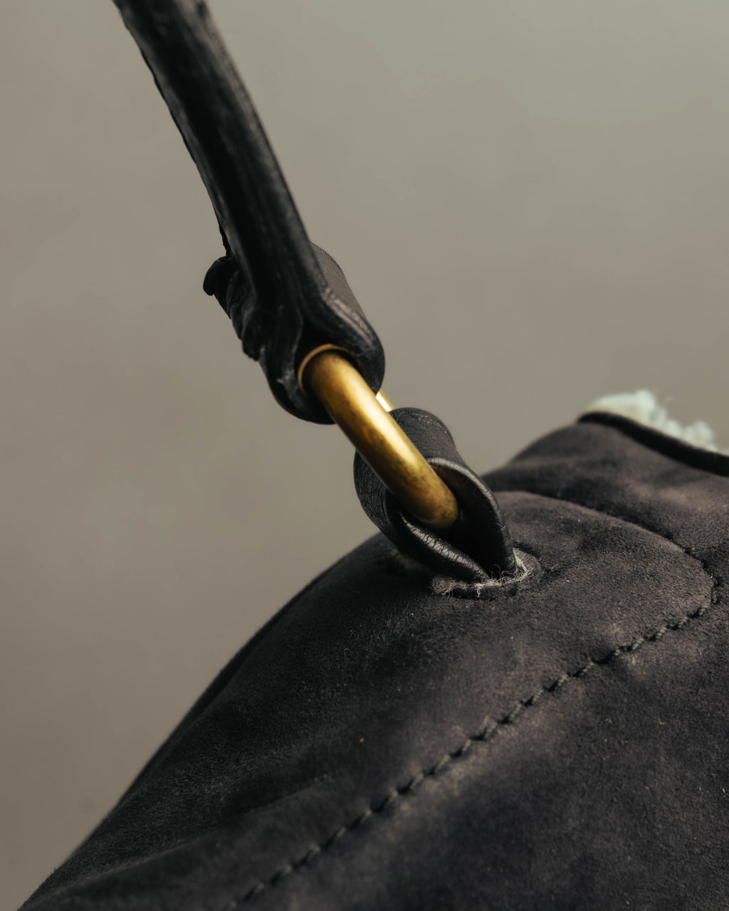 "Yves Saint Laurent" 00's-10's Shearling leather shoulder bag