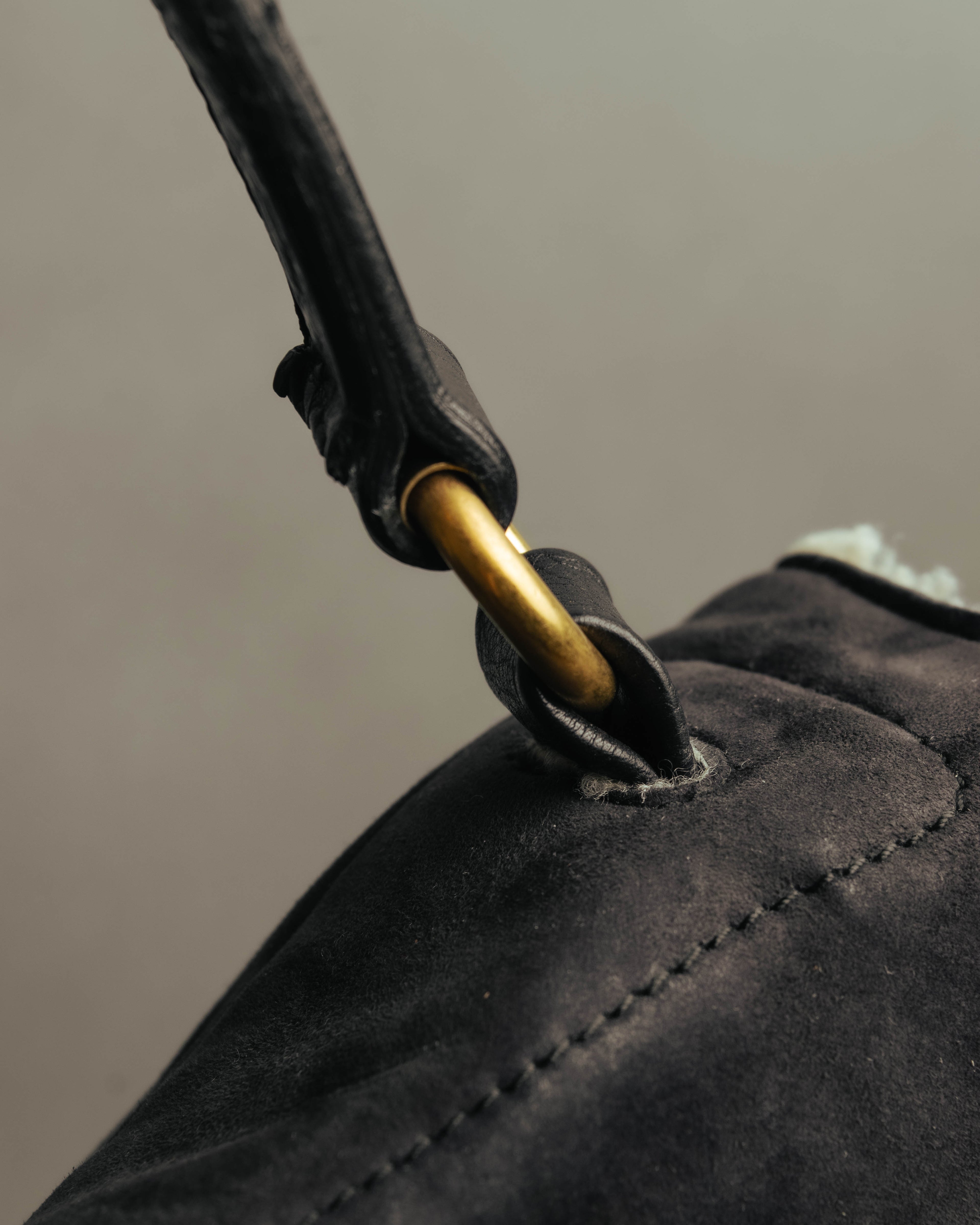 "Yves Saint Laurent" 00's-10's Shearling leather shoulder bag